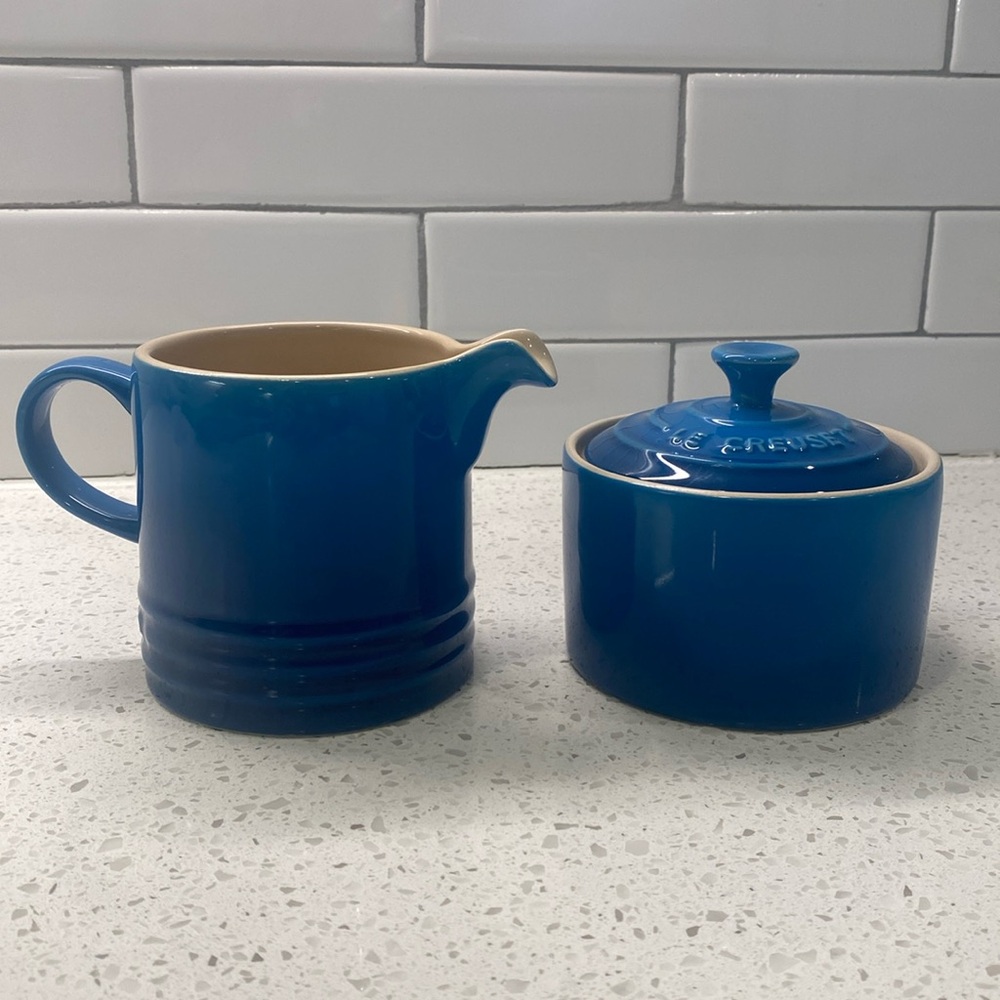 Le Creuset Enameled Signature Stoneware Cream and Sugar Set